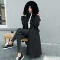 thumbnail image 3 of Viikei Winter Jackets Women Cotton Jacket for Women Women Plus Size Jackets and Coats Winter Warm Fashion Long Solid Slim Fur-Collar Zipper Thicker Down Jacket Coat, 3 of 9