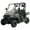 Green, variant on Massimo Buck 250 Side by Side UTV 12hp, 177cc, 6.5 cf. Dumping Cargo Bed -Green
