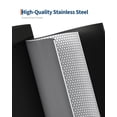 thumbnail image 5 of 2.6 Gallon/10 Liter Slim Trash Can, Stainless Steel Garbage Bin with Removable Inner Bucket, Step Trash Can Rectangle Waste Bin for Narrow Space, Kitchen, Bathroom, Office, Black, 5 of 6