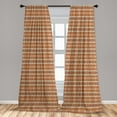 thumbnail image 4 of Ambesonne Christmas Curtains, Art Snowflakes Pattern, Pair of 28"x84", Burnt Orange Pale Sepia, 4 of 4