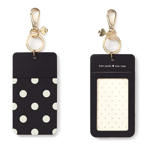 Kate Spade New York Clip d'Identité pour Femmes, Point Noir, Taille