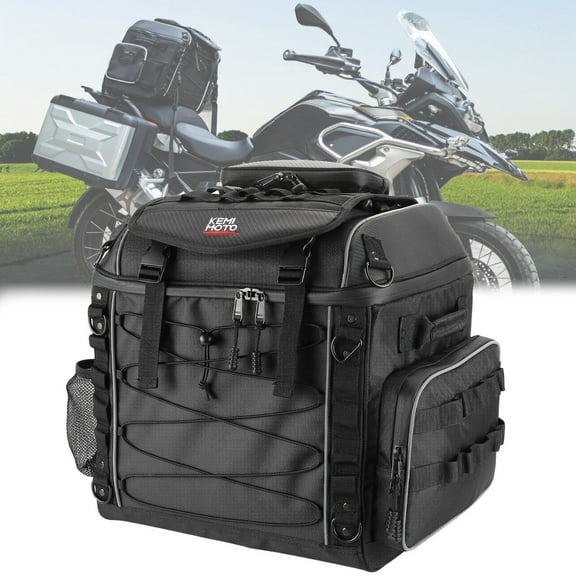 Kemimoto Motorcycle Travel Luggage Bag Tail Bag for Softail Sportster Dyna Touring Models Road King Road Glide Street Glide Waterproof