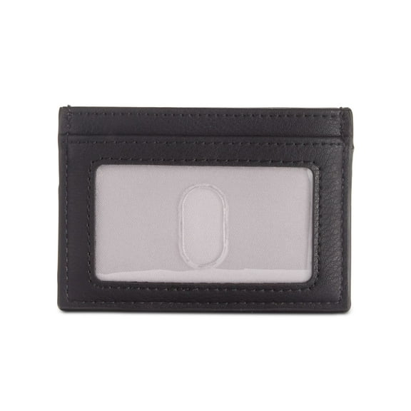 INC Women's Black Faux Leather Strapless Card Holder