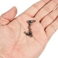 thumbnail image 5 of Uxcell 3 Way Swivel 88lb Copper Fishing Cross Line T Turn Terminal Tackle, Black 60 Pack, 5 of 7