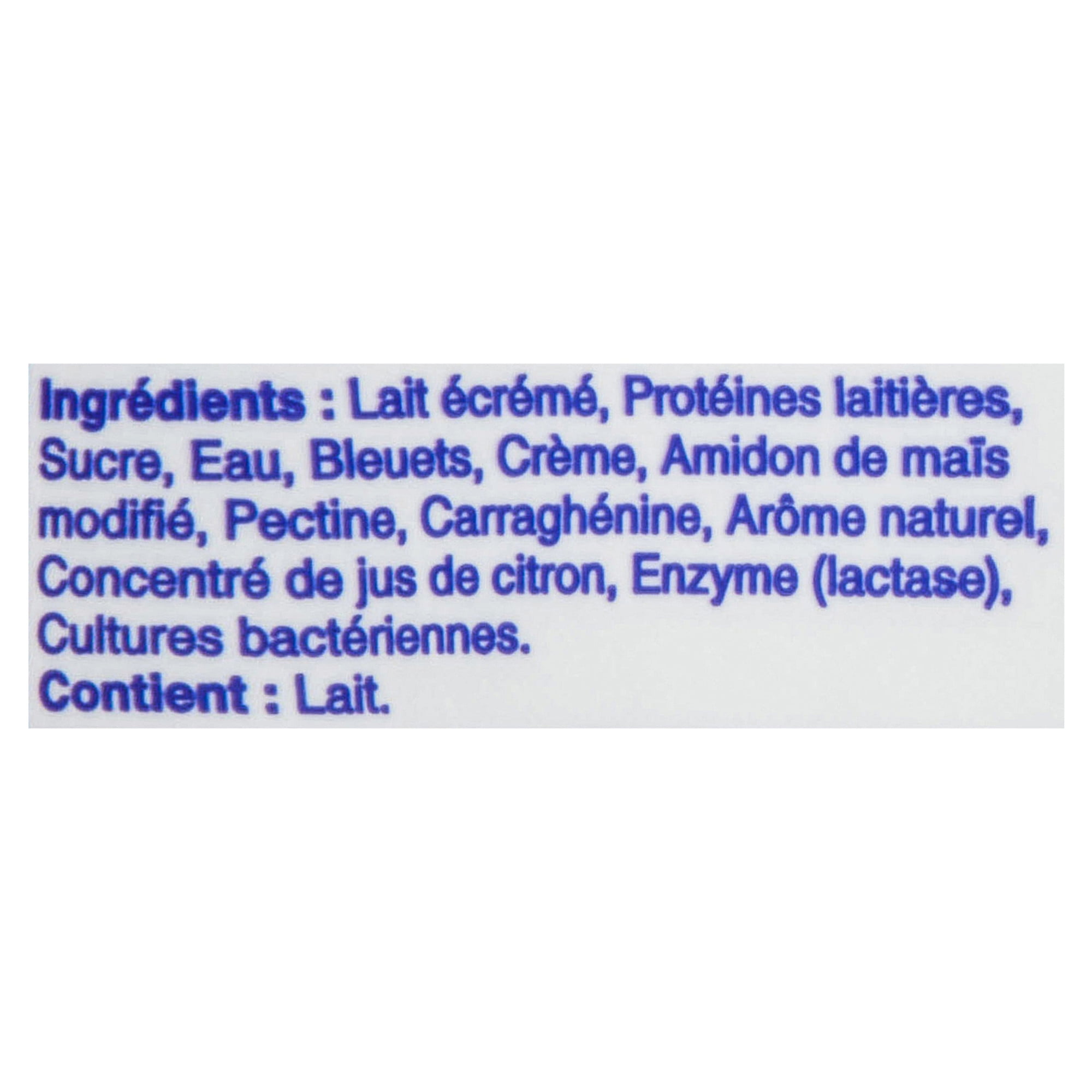 Yogourt à saveur de bleuets VelouFruits d'AstroMD