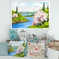 thumbnail image 3 of A Bright Blue Sky Over Spring Landscape 32 in x 24 in Framed Painting Canvas Art Print, by Designart, 3 of 4