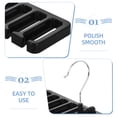 thumbnail image 3 of WHAMVOX 2pcs Tie Rack For Closet Space Saving Wall Mountable ABS Brown For Home Use Travel, 3 of 8