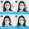thumbnail image 5 of Serene Life 100 Pcs. Kids Disposable Face Masks - 3 Layer Protection Breathable Face Masks, for Kids, 5 of 6