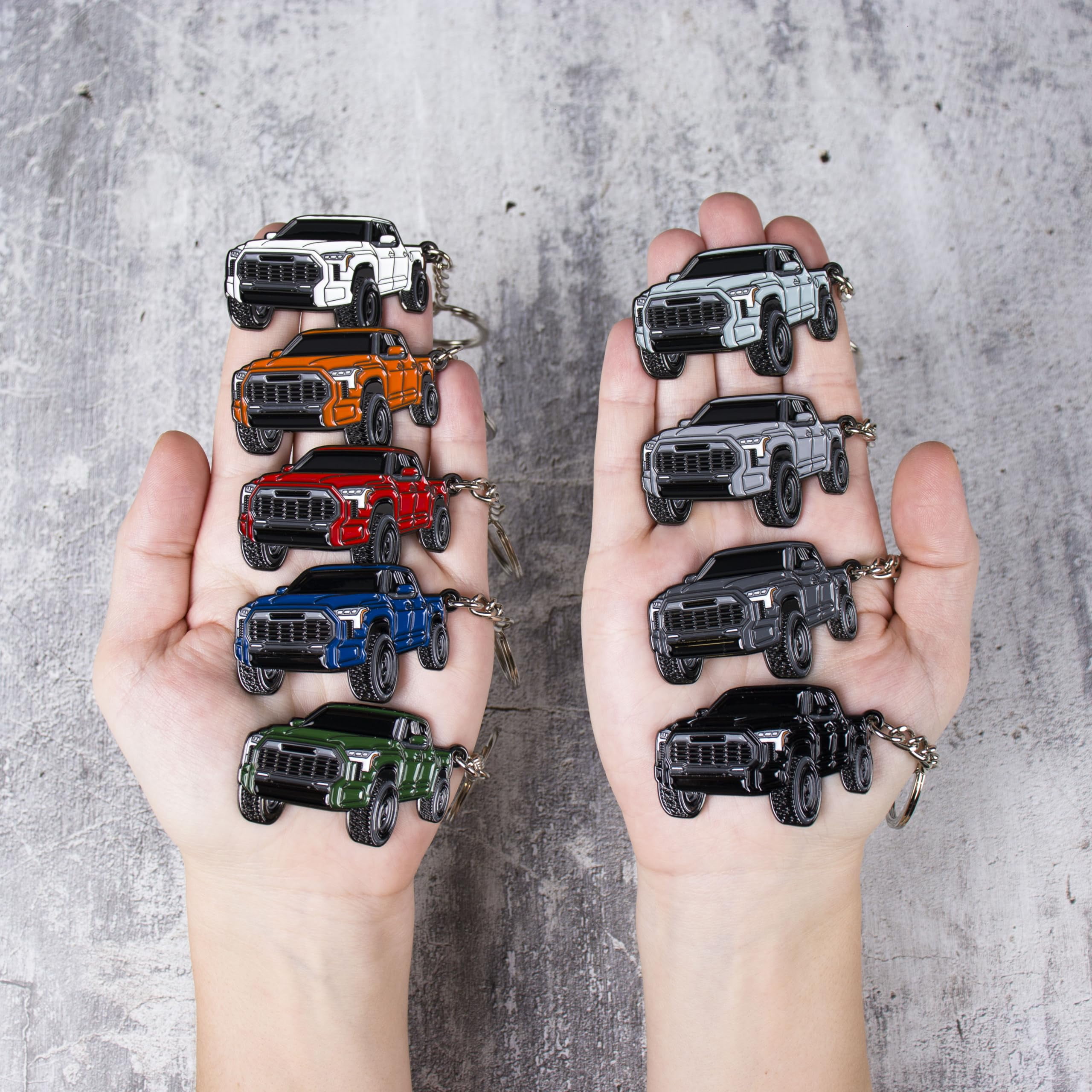 Accessories Metal Tundra Keychain 2024 2023 - Key Ring Fob Cover Ring Key Chain Toy Gift Truck