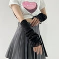 thumbnail image 4 of YooGuoGuo Cute Y2K Lace Arm Warmers Kawaii Half Finger Adorable Accesspties for Teen Girl Glove Gyaru Arm Sleeve Harajuku, 4 of 6