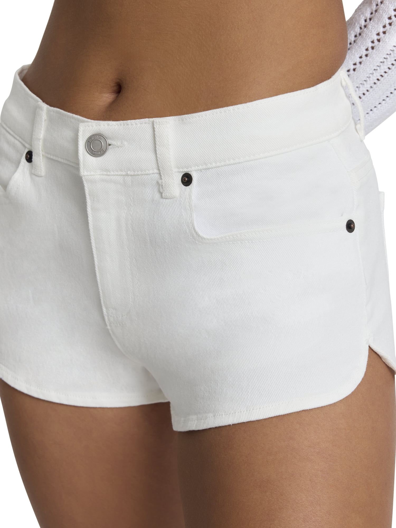 Mills by Millie Bobby Brown Women's Dolphin Hem Denim Shorts, Sizes XXS-XXL