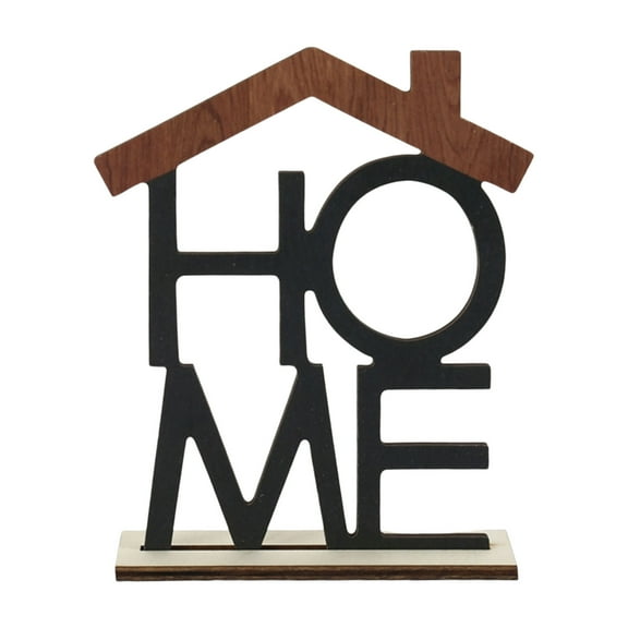 3/2/1pcs Wood Home Sign Rustic Wooden Cutout Word Decor Freestanding Home Tabletop Decor Romantic Table HOME Words Shape For Home Party Decor