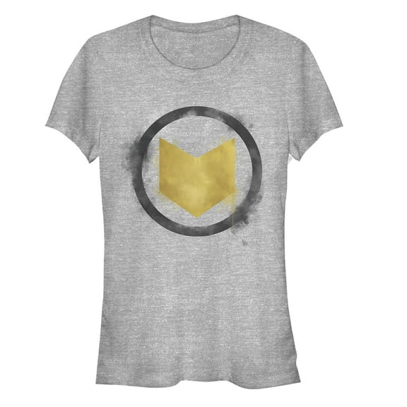 Junior's Marvel Avengers: Endgame Smudged Hawkeye Graphic Tee Athletic Heather Small