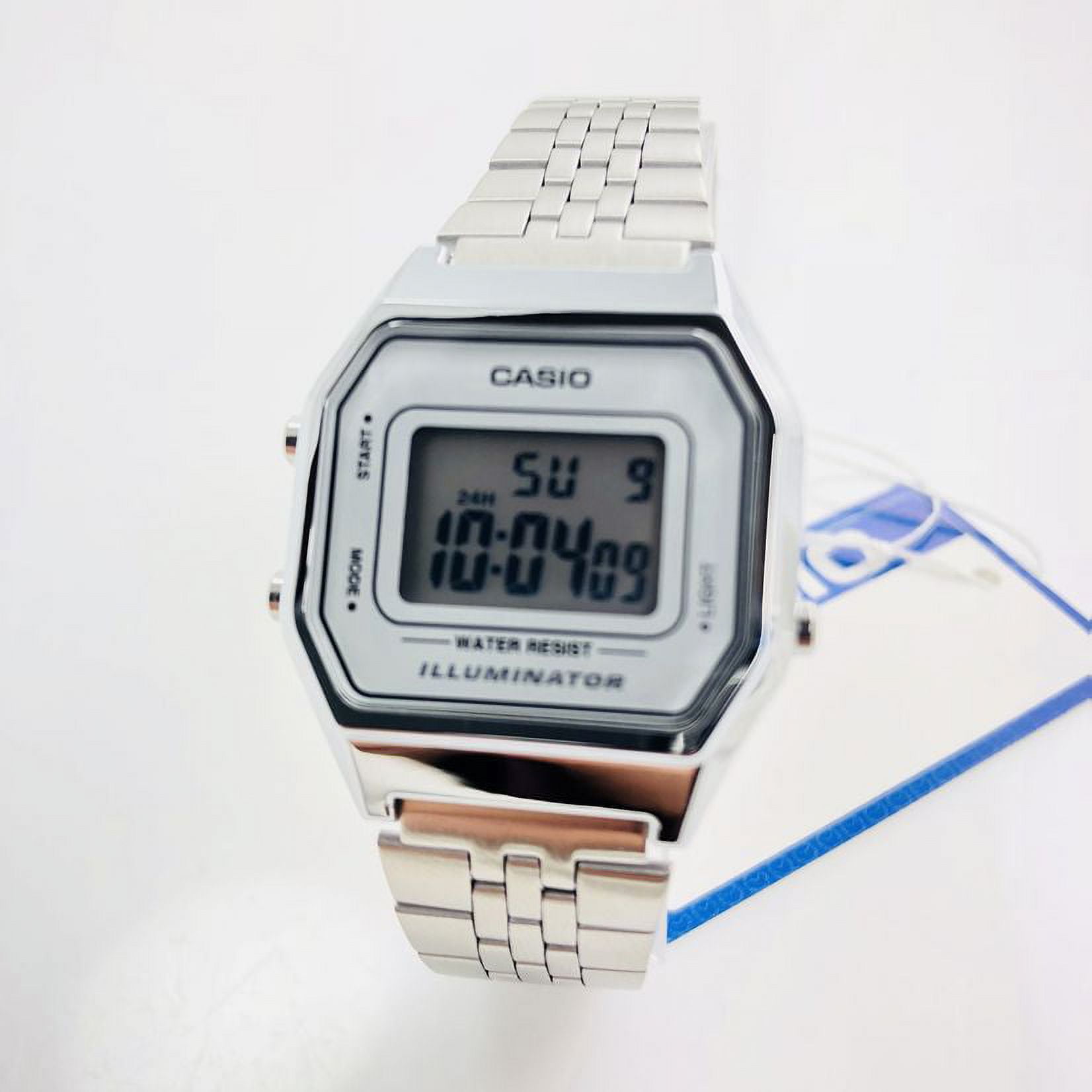 Casio Ladies Watch Digital Vintage Classic Jubilee Silver LA680WA-1DF –  Watches & Crystals