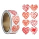 thumbnail image 2 of Rollo de 500 pegatinas de corazón de 2,5 cm, etiquetas autoadhesivas para bodas. Estilo A, 2 of 9