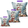 thumbnail image 4 of Merry Christmas Maine Coon Enjoys Catmas Winter Xmas Holiday Pillow Cushion Double Sided Cat Lover Kitten Owner Gifts Throw Pillow - 02022, 4 of 4