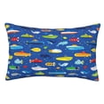 thumbnail image 1 of Balery Submarines And Whales Funda de Cojín Estampada, Regalos para Mujeres, Regalos de Amor para Ella, Regalos para Novia o Esposa, Funda de Almohada-16"x24", 1 of 6