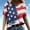 Navy, variant on QIPOPIQ Clearance Women's American Flag Print 4th of July USA Top T-Shirt