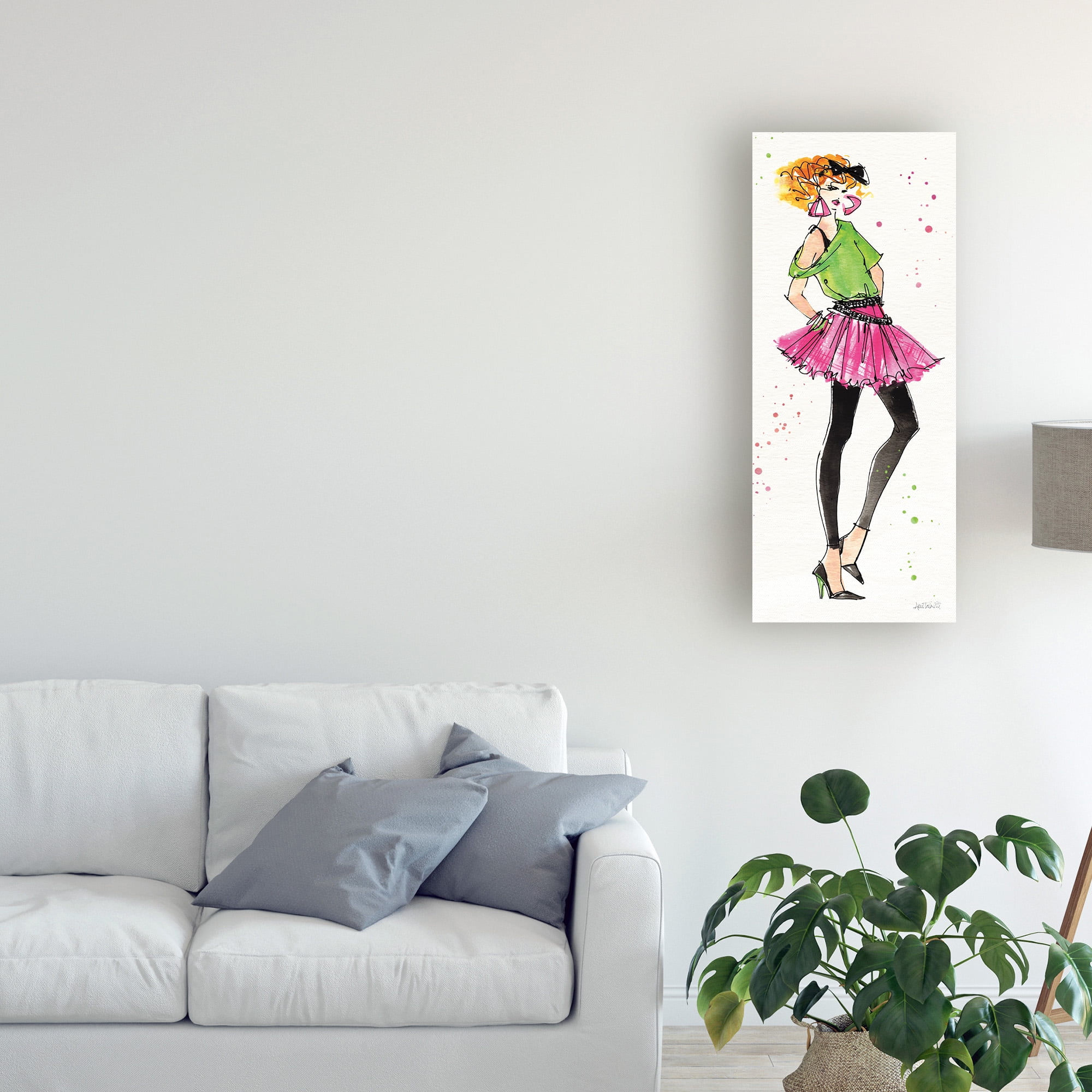 Trademark Fine Art 80s Fashion I Canvas Art - 80s Fashion