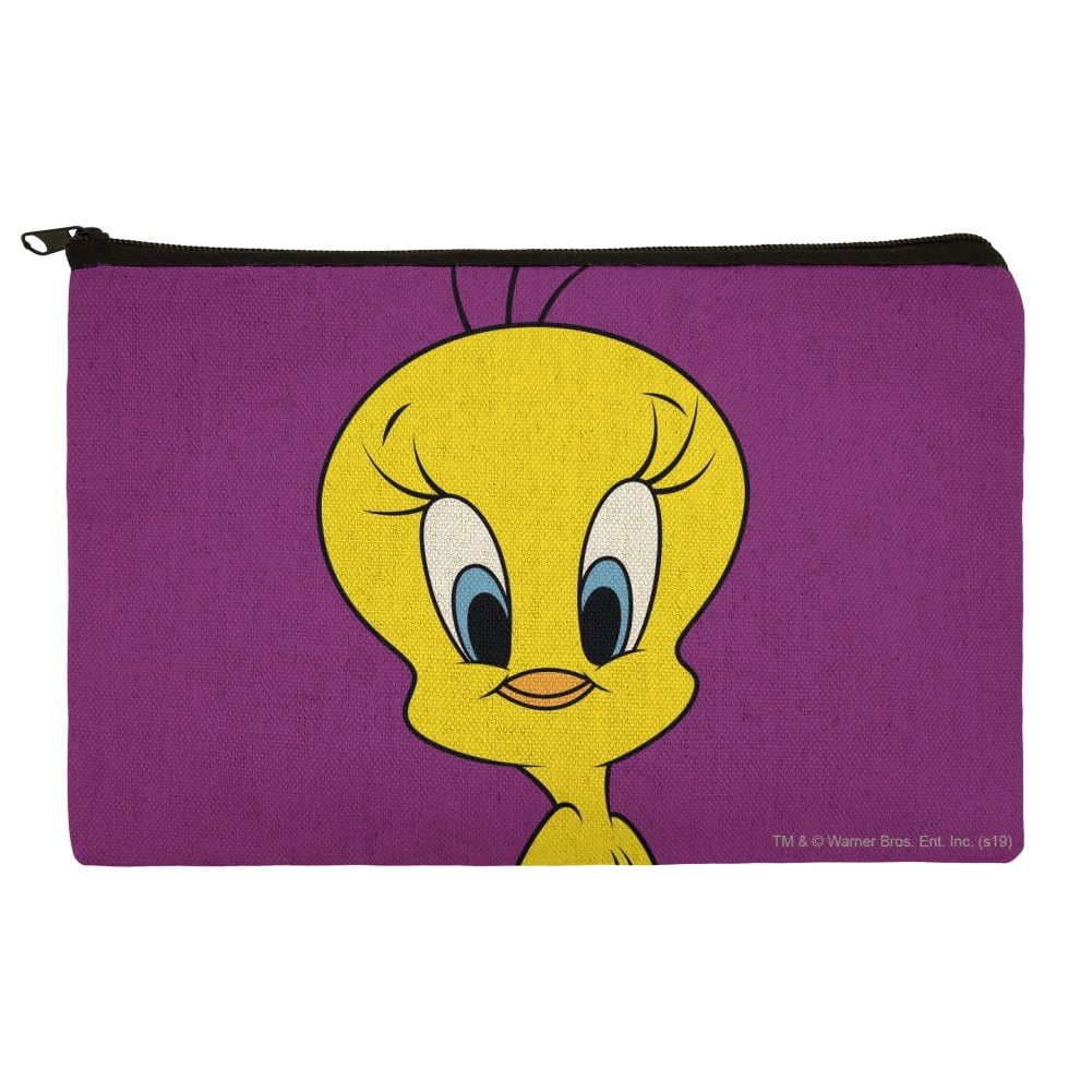 Looney Tunes Tweety backpack Rolling mid size toddler School bag Free wallet 