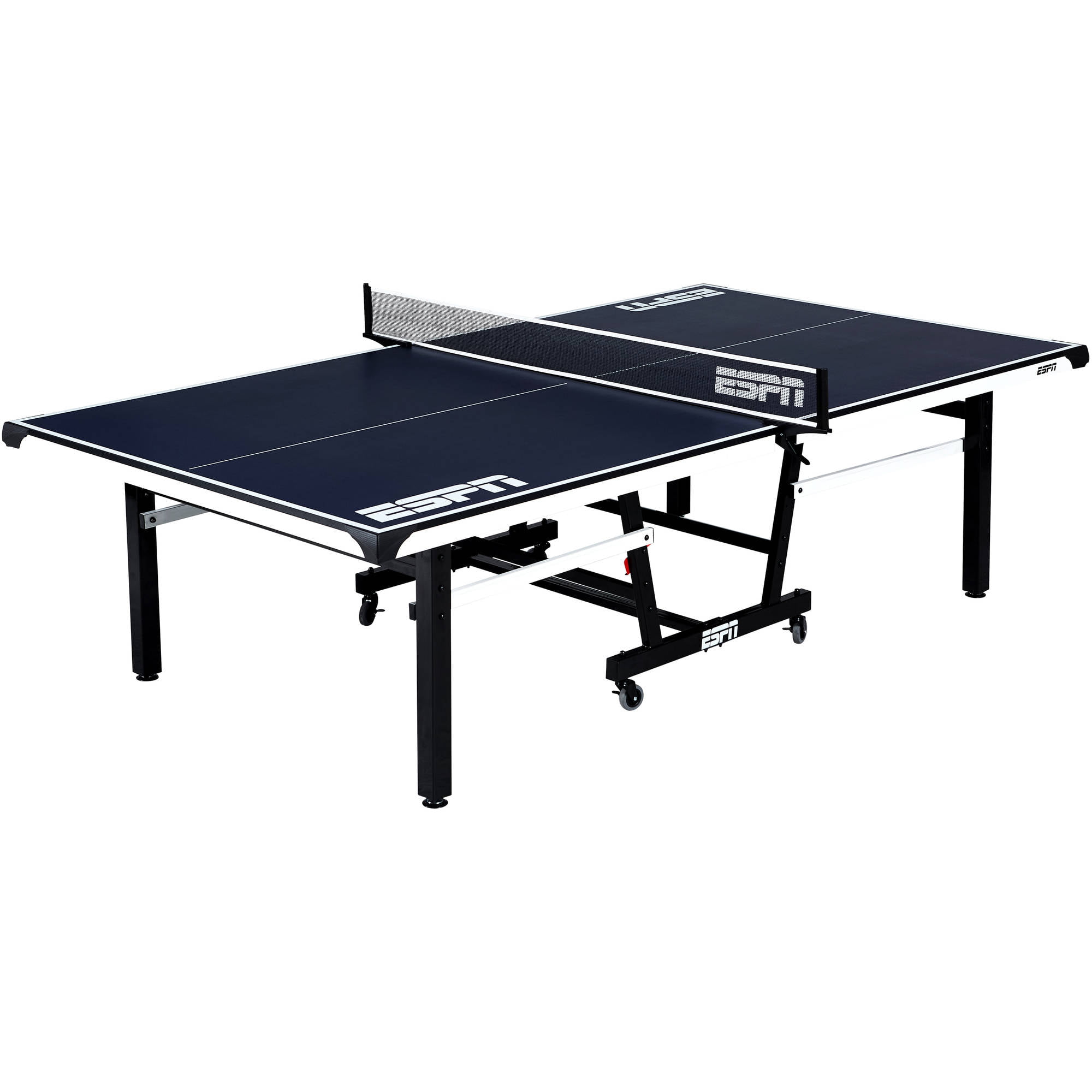 ESPN Ping Pong Official Size Table Tennis Table with Table ...