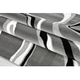 thumbnail image 4 of Ladole Rugs Calvin Abstract Contemporary Modern Mat in Gray and Black 2x3, 4 of 4