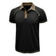 thumbnail image 4 of pstuiky camisetas camisas para hombre, Blusa de manga corta con cuello vuelto, transpirable, con botones y color liso para hombre ropa de hombre s, 4 of 7