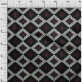 thumbnail image 2 of oneOone Cotton Poplin Fabric Argyle Ikat Decor Fabric Printed BTY 56 Inch Wide, 2 of 4