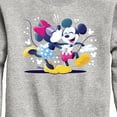 thumbnail image 3 of Disney - Mickey Minnie Kiss - Youth Crewneck Fleece Sweatshirt, 3 of 5