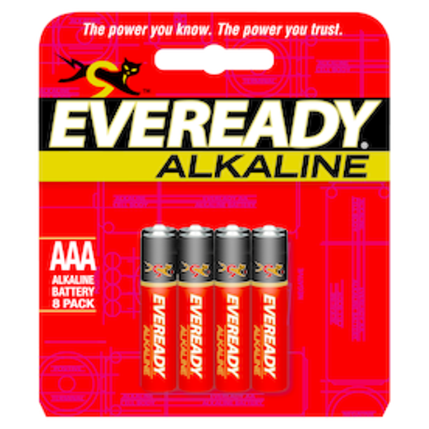 Eveready Alkaline Battery Quantity of 6 PT A92BP8