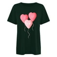 thumbnail image 6 of Fesfesfes Tshirts Shirts for Women's Fashion Crewneck Printed Short Sleeve T-shirt Casual Loose Shirt Tops Workout Shirts for Women 3XL(US:14), 6 of 7