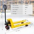 thumbnail image 3 of HPDAVV Pallet Jack Truck 6,600 LBS Capacity, 48'' x 27'' Forks Manual Pallet Jack Truck, Suit for Warehouse, Workshop, Dock, Factory, 3 of 8