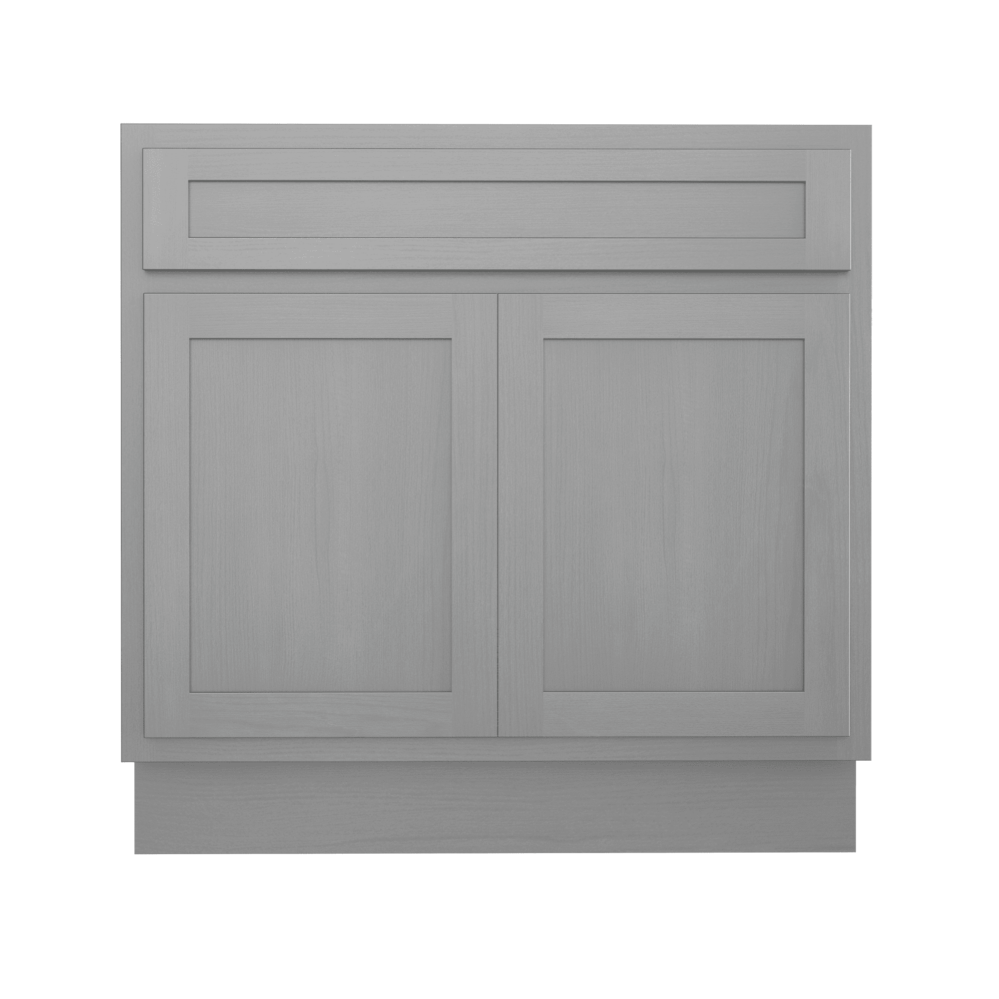 Vanity Art 30 Inch Double Shutter Door Bathroom Vanity Base Cabinet with Soft Closing Shaker Drawer, Strudy Floor Mount Storage Cabinet Organizer for Bedroom, Living Room, Kitchen, VA4030-S
