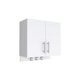 thumbnail image 3 of Depot E-Shop DE-MLB8976 12 x 4 in. Albany Wall Mounted Cabinet with Broom Hangers & Metal Handles, White, 3 of 6