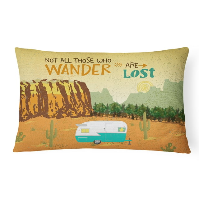 Carolines Treasures VHA3025PW1216 Coussin Décoratif en Toile de Camping Rétro