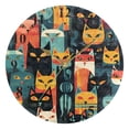 thumbnail image 5 of Cats by Absract Black 10 inch Wall Clocks Non Ticking Easy to Read Battery Decorative for Home Bathroom Kitchen Bedroom Living Room, 5 of 8