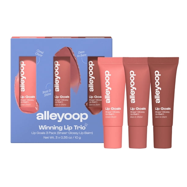 Set de bálsamo labial ALLEYOOP Lip Goals Trio Hidratante e Hidratante