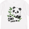 thumbnail image 4 of Inktastic My Oma Loves Me Cute Panda Boys or Girls Long Sleeve Toddler T-Shirt, 4 of 5