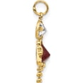 thumbnail image 2 of 14K Yellow Gold 14Ky January Girl Birthstone Charm (20 X 10) Made In United States xck156, 2 of 5