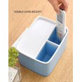 thumbnail image 3 of RV Caja de pañuelos (azul), caja de pañuelos de PVC, caja multifunción, portalápices, soporte para control remoto, soporte para pañuelos, caja de almacenamiento, caja de pañuelos cosméticos brillar Electrónica, 3 of 4