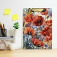 thumbnail image 5 of FMSHPON Beautiful Red Poppies Clipboard Hardboard Wood Nursing Clip Board and Pull for Standard A4 Letter 13x9 inches, 5 of 7