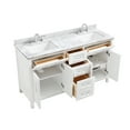 thumbnail image 6 of Ove Decors Tahoe 60 W x 21" D Freestanding Bathroom Vanity with Double Sink, Pure White, 6 of 8
