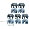 thumbnail image 6 of LULULION 10Pcs Realistic Elephant Figurines Assorted Color for Home and Garden Decor, 6 of 8