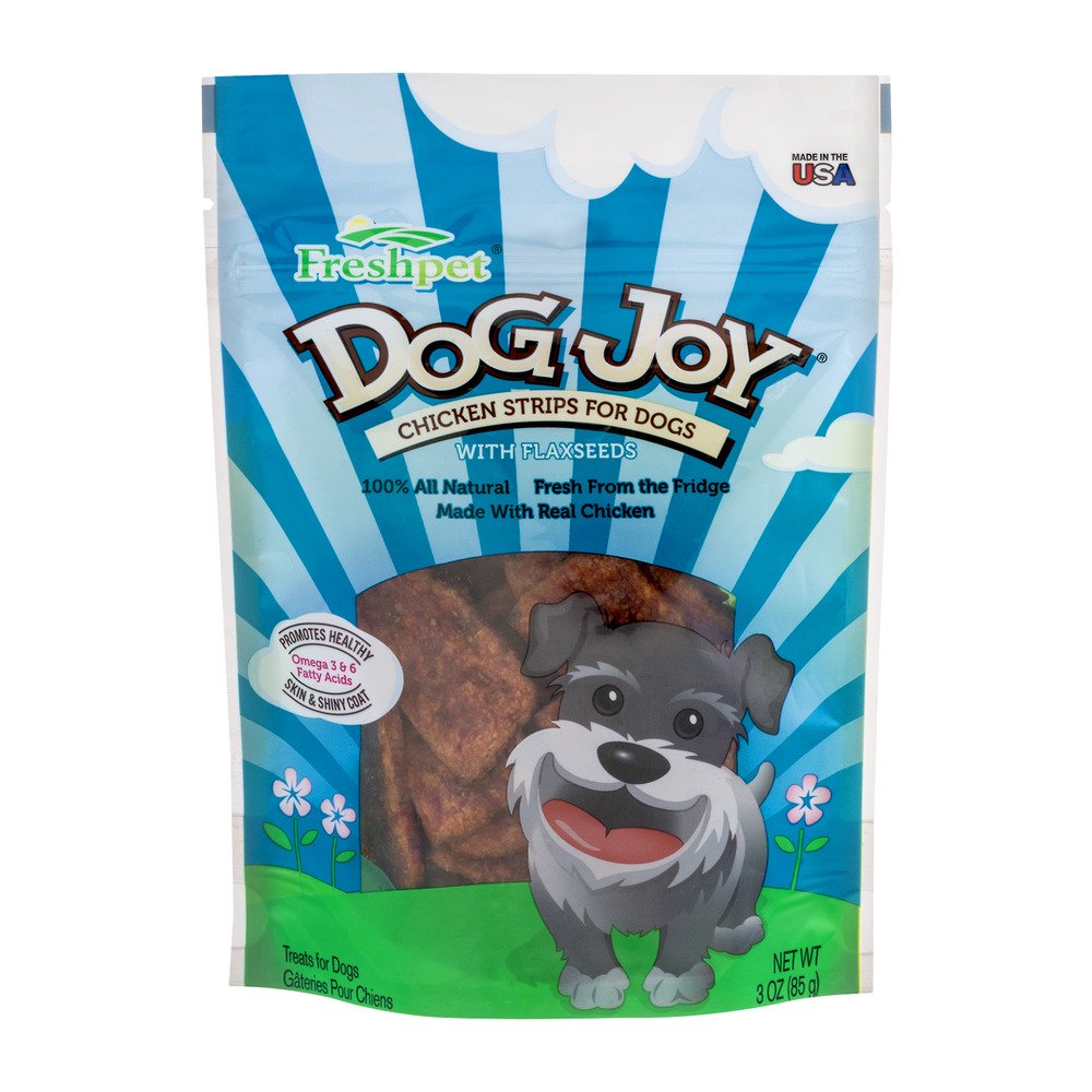 Fresh Pet Dog Joy Chk Strps W/ Flax 3oz