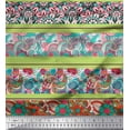 thumbnail image 1 of Soimoi Cotton Cambric Fabric Stripe,Floral & Paisley Print Sewing Fabric Yard 56 Inch Wide, 1 of 1