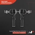 thumbnail image 6 of A-Premium 11Pcs Front Kit, Upper Control Arm Lower Ball Joint Inner Outer Tie Rod End Sway Bar Links, Compatible with 2011-2019, Chevrolet Silverado 2500 HD 3500 HD, GMC Sierra 2500 HD 3500 HD, 6 of 9