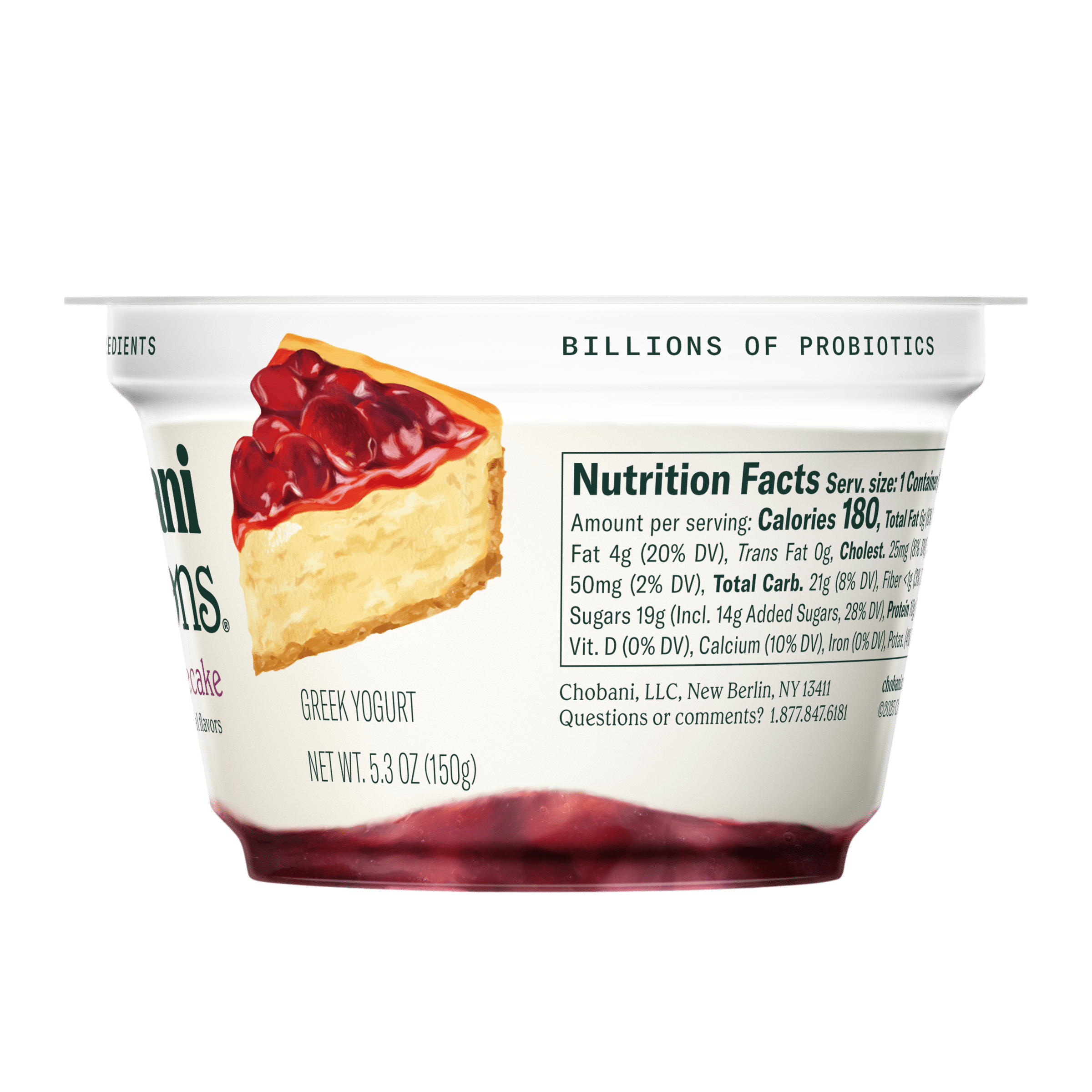 Chobani Creations Cherry Cheesecake 5.3 oz Cup
