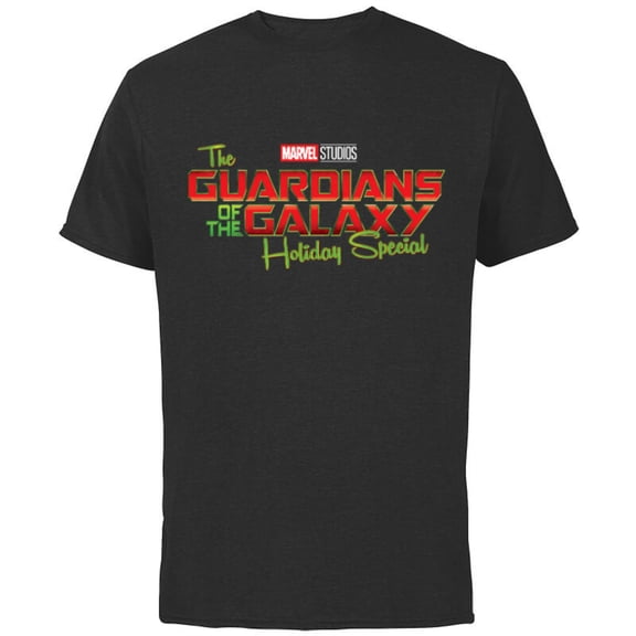 Marvel Guardians of the Galaxy: Holiday Special Logo - Short Sleeve Cotton T-Shirt for Adults - Customized-Black