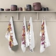 thumbnail image 2 of Blossom Branch Kitchen Dish Towels 4 Pack Absorbent Hand Towels, Lint-Free 18"x28" Spring Flowers Fast Drying Hanging Dishcloths for Cooking Baking Home Clean, 2 of 7
