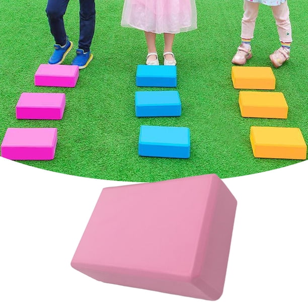 Piedra de equilibrio para niños Sensory Riverstones Juguetes de juego sensorial Rectángulo Equipo de ejercicios para niños Piedra de juego de , Rosado